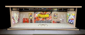 Spider-Man Display Theme FOR Hot Wheels 1:64 Model Diorama Garage LED Lighting! - Picture 1 of 4