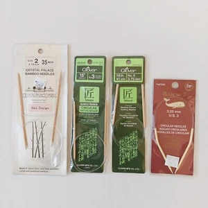 Set Kleeblatt Takumi Crystal Palace Boye Bambus Plasti Rundstricknadeln - Bild 1 von 9