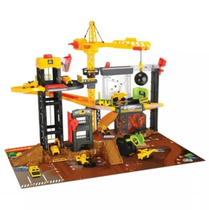 Dickie Toys Construction Playset with 4 Diecast Cars - Picture 1 of 8