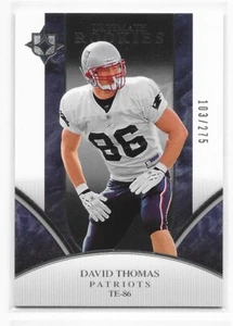 2006 Ultimate Collection Rookies /275 David Thomas #297 New England Patriots SP - Picture 1 of 2