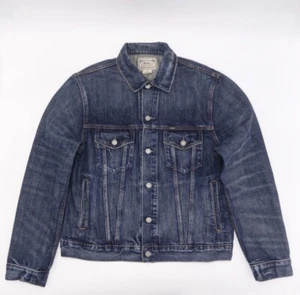 Chaqueta de camionero Polo Ralph Lauren de mezclilla descolorida grande para hombre - Imagen 1 de 8