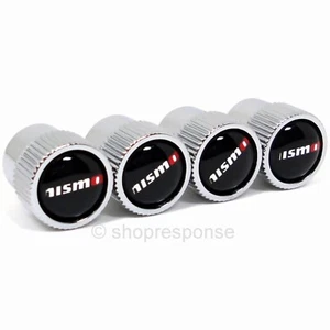 OEM Nissan Nismo Tire Air Valve Stem Caps Chrome 999MB-AX000 Authentic Genuine - Picture 1 of 1