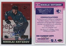 2020 O-Pee-Chee Platinum Retro Rainbow Red Nikolai Knyzhov #R-69 Rookie Auto RC