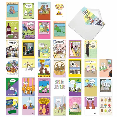 36 Asst'd Set Easter Greeting Cards w/ 5x7" Env. - Hoppy Holidays - Image 1 of 4