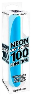 Neon Luv Touch 100 Function Waterproof  Vibe Blue Vibrator  NEW Pipedream - Image 1 of 4