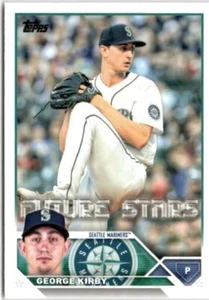 2023 Topps #195 George Kirby Rainbow Foil - Picture 1 of 2