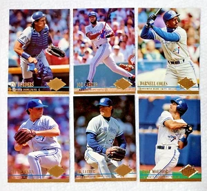 6 carte da baseball tutte/solo TORONTO Blue Jays FLEER ULTRA 1994 squadra indimenticabile - Foto 1 di 2