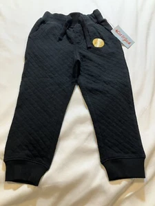 Cat & Jack Joggers Boys Girls 3T Black Sweatpants Drawstring Easy On/Off - Picture 1 of 5