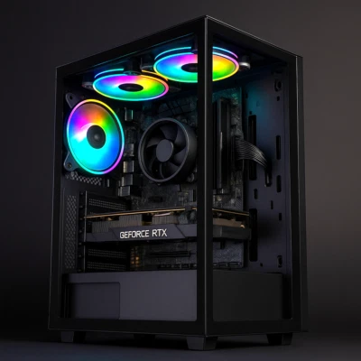High-Performance Custom AMD Ryzen Gaming PC - Image 1 of 3