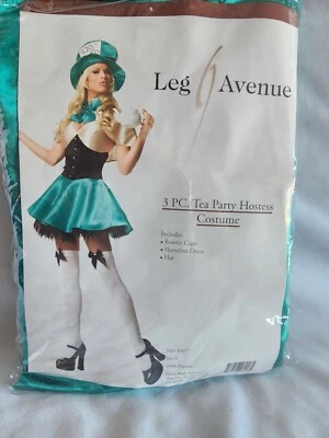 Nuevo Leg Avenue FIESTA DE TÉ ANFITRIONA Adulto GRANDE Disfraz de Halloween Alicia País de las Maravillas Foto 1 de 4