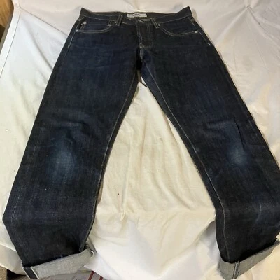 Baldwin Kansas City Men Henley Classic Slim Selvedge Japan Fabric USA Made 30x35 - Image 1 of 4