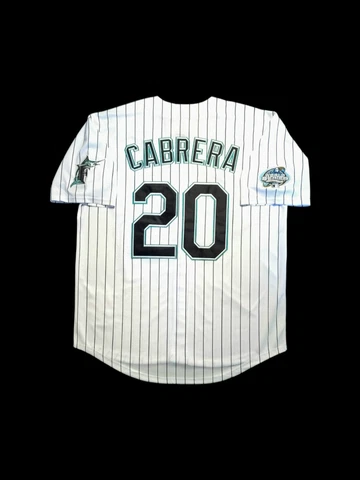 Miguel Cabrera Jersey Florida Marlins 2003 World Series Retro Throwback Stitched Cover