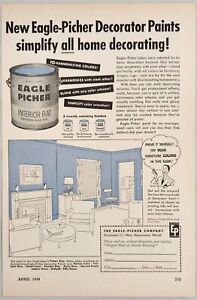 1949 publicité imprimée nouvelles peintures décoratrices aigle-picher Cincinnati, Ohio