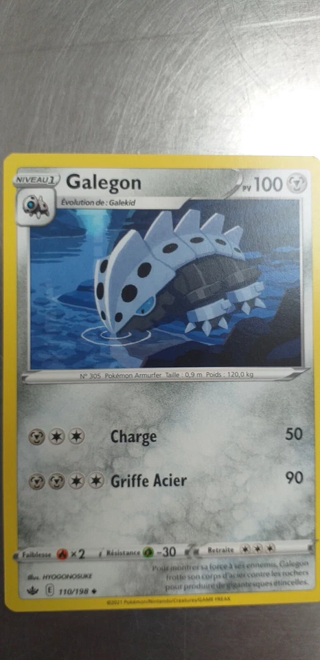 Pokémon Card Galegon 110/198 Ice Age, From The Booster, French - Image 1 of 1