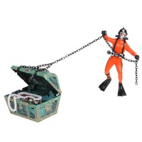 Air Actiontitanic Cofre Del Tesoro Ornamento Peces Tanque