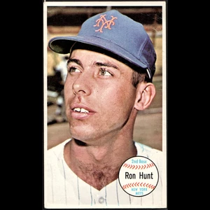 RON HUNT 1964 Topps Giants #6 New York Mets Vintage - Oversized Card - Picture 1 of 2