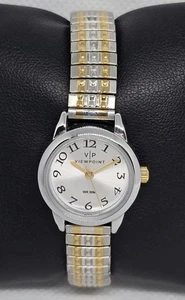 Orologio Analogico Donna Viewpoint Elegante Rotondo Argento Tono Oro Cinturino Espansione 08 - Foto 1 di 8