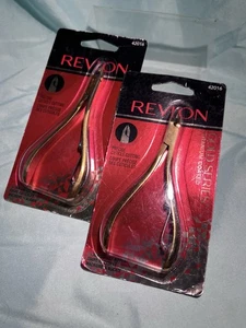 2 Revlon Gold Series / Nail Cuticle Clipper Titanium Coated #42016 Free Shipping - Picture 1 of 3