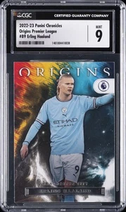 2022-23 PANINI CHRONICLES ORIGINS PREMIER LEAGUE #89 ERLING HAALAND CGC 9 - Picture 1 of 2