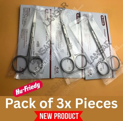 Hu-Friedy S18 Iris Scissors Curved 4.5" German Stainless Steel - Image 1 of 4