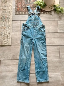 Route 66 Y2K YOUTH Denim Overalls Vintage Size 8 Adjustable Bibs 100% Cotton - Picture 1 of 5