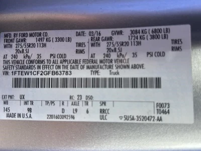 Power Brake Booster Thru 06/15/16 Fits 15-16 FORD F150 PICKUP 104545382 - Image 1 of 4