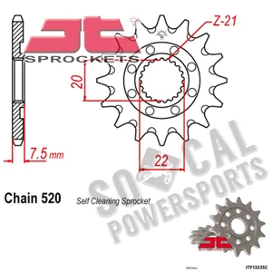 JT Sprocket Lightweight Front 520 Pitch 13 Tooth Honda CRF250X (2004-2017) - Picture 1 of 2