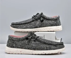men Comfort loafers Shoes Various Sizes And Colors. Travel, Work Casual, Gray - Picture 1 of 4