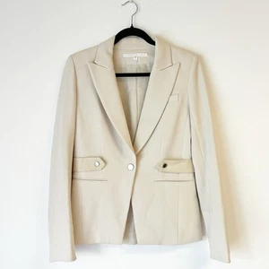 VERONICA BEARD Blazer cremefarben mit silbernen Knöpfen Größe 2 - Bild 1 von 11
