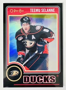 2014-15 O-Pee-Chee Hockey Teemu Selanne Retro Rainbow Black 006/100 - Bild 1 von 2