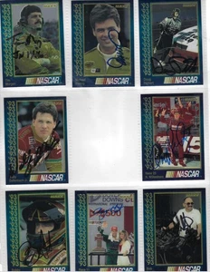 LOTE DE 8 TARJETAS COLECCIONABLES NASCAR DE CARRERAS MAXX PREMIER PLUS 1993 FIRMADAS A MANO - Imagen 1 de 1