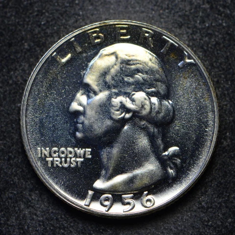 1956 Proof Washington Silver Quarter (bb11556) Cover