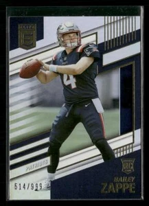 2022 Donruss Elite #107 Bailey Zappe #/999 RC - Picture 1 of 2
