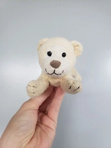 Russ Dollop Bear Borsa per fagioli crema da posa mini 5" camoscio morbido Luv animale domestico - Foto 1 di 5