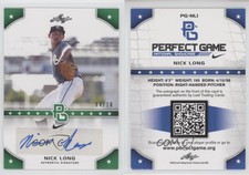 2015 Leaf Perfect Game National Showcase Auto Green /10 Nick Long #PG-NL1 Auto