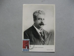ITALY, maximumcard maxi card  1958, 100th birthday Leoncavallo, composer music - Picture 1 of 2