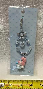 Sanrio My Melody Dreaming Angel 6.5" Beaded Phone / Bag Charm Strap - New - Zdjęcie 1 z 6
