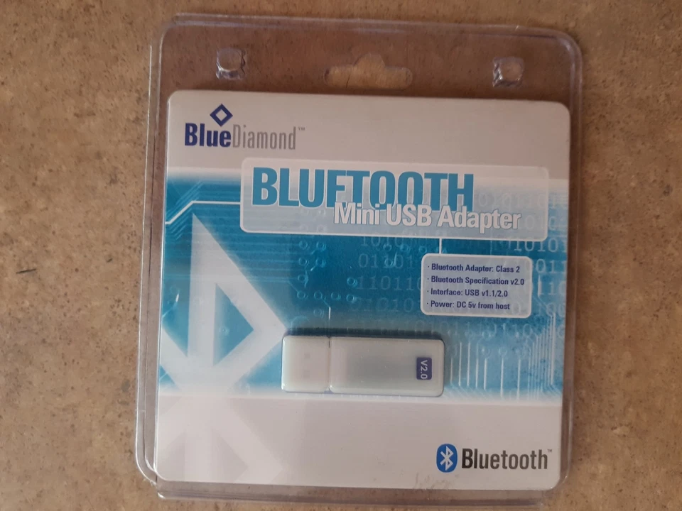 Blue Diamond Bluetooth Mini USB Adapter - Blue Tooth V2.0 98SE/ME/2000/XP K1-3 - Image 1 of 3