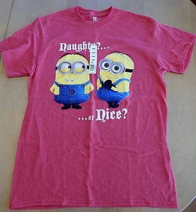 Despicable Me Naughty Or Nice T-Shirt Unisex Adult Size M - Picture 1 of 2