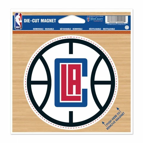 LOS ANGELES CLIPPERS DIE-CUT VINYL MAGNET 4" ROUND HIGH QUALITY NBA LICENSED Cover
