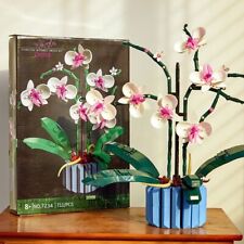New 10311 Icons Orchid Artificial Plant Building Set with Flowers Home DIY Décor