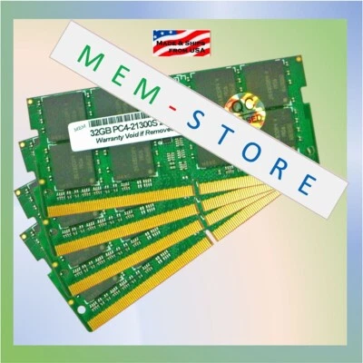 128GB 4x 32GB DDR4-2666 SODIMM RAM Upgrade iMac Core i5 i7 i9 Retina 5K 27" 2020 - Image 1 of 3