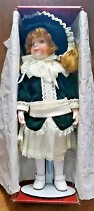 Dynasty Doll Collection Porcelain Doll 15" on Stand - Picture 1 of 7