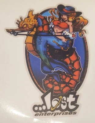 ...LOST ENTERPRISES Lost Enterprises Mermaid Sticker - Hawaii decal hula Hawaiian surf Sea Horse
