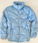 THE NORTH FACE Girls Blue Down 550 Down  Puffer Coat Size XL