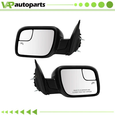 Par de espejos retrovisores laterales señal charco térmico para Ford Explorer 2011-2015 7 pines Foto 1 de 4