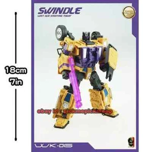 Modellino giocattolo MBD WK06 Swindle G1 Hummer 18 cm 7 pollici giallo robot regalo - Foto 1 di 11