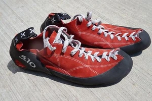5.10 FIVE TEN COYOTE RED CLIMBING SHOES BY ADIDAS. MEN'S 12.5 DEMO! - Picture 1 of 7