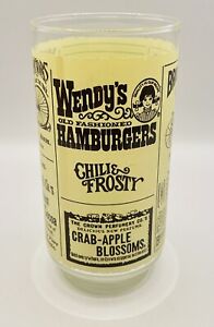 Vintage Wendy’s Old Fashioned Hamburgers Collector’s Glass Fast Food Memorabilia