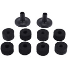 8PCS Cymbal Stand 25mm Felt Washer + 2PCS Cymbal Sleeves Replacement for9551